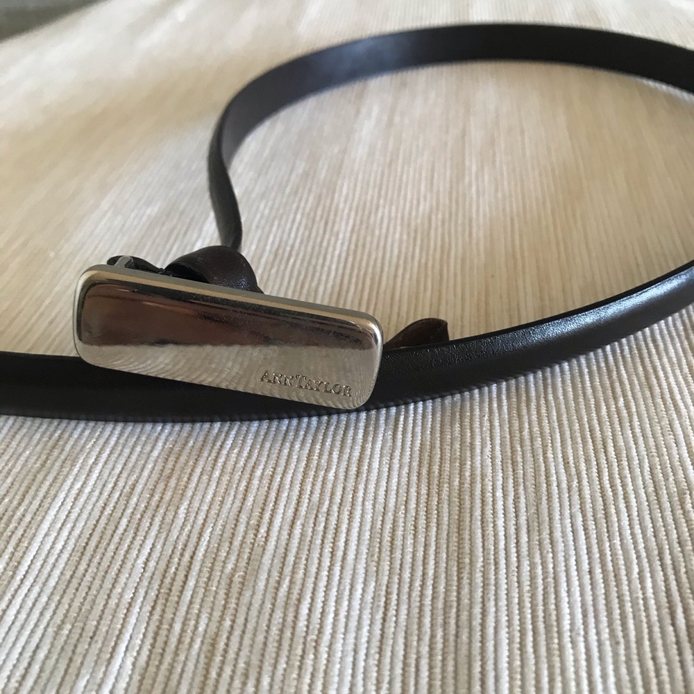 Ann Taylor Brown Italy Leather Belt Size M